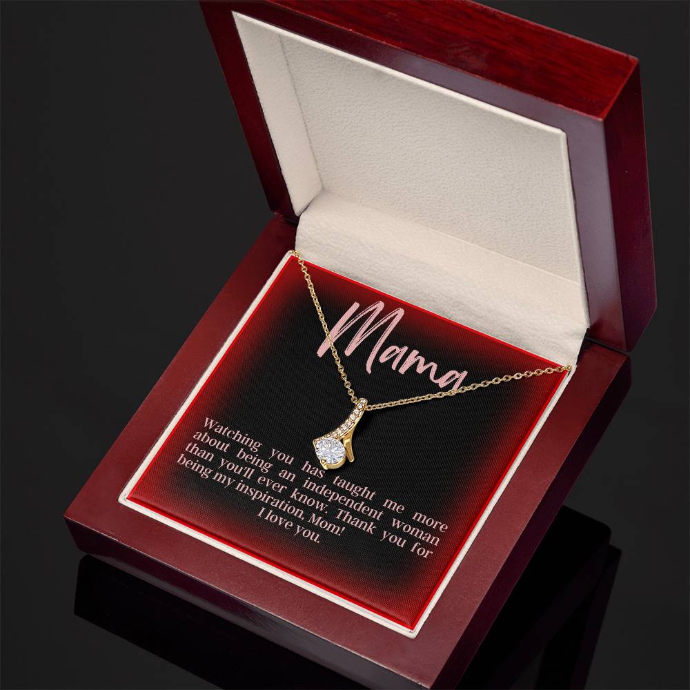 Alluring Beauty Necklace for Inspirational Mom | From Daughter to mother | Mother's Day, Birthdays