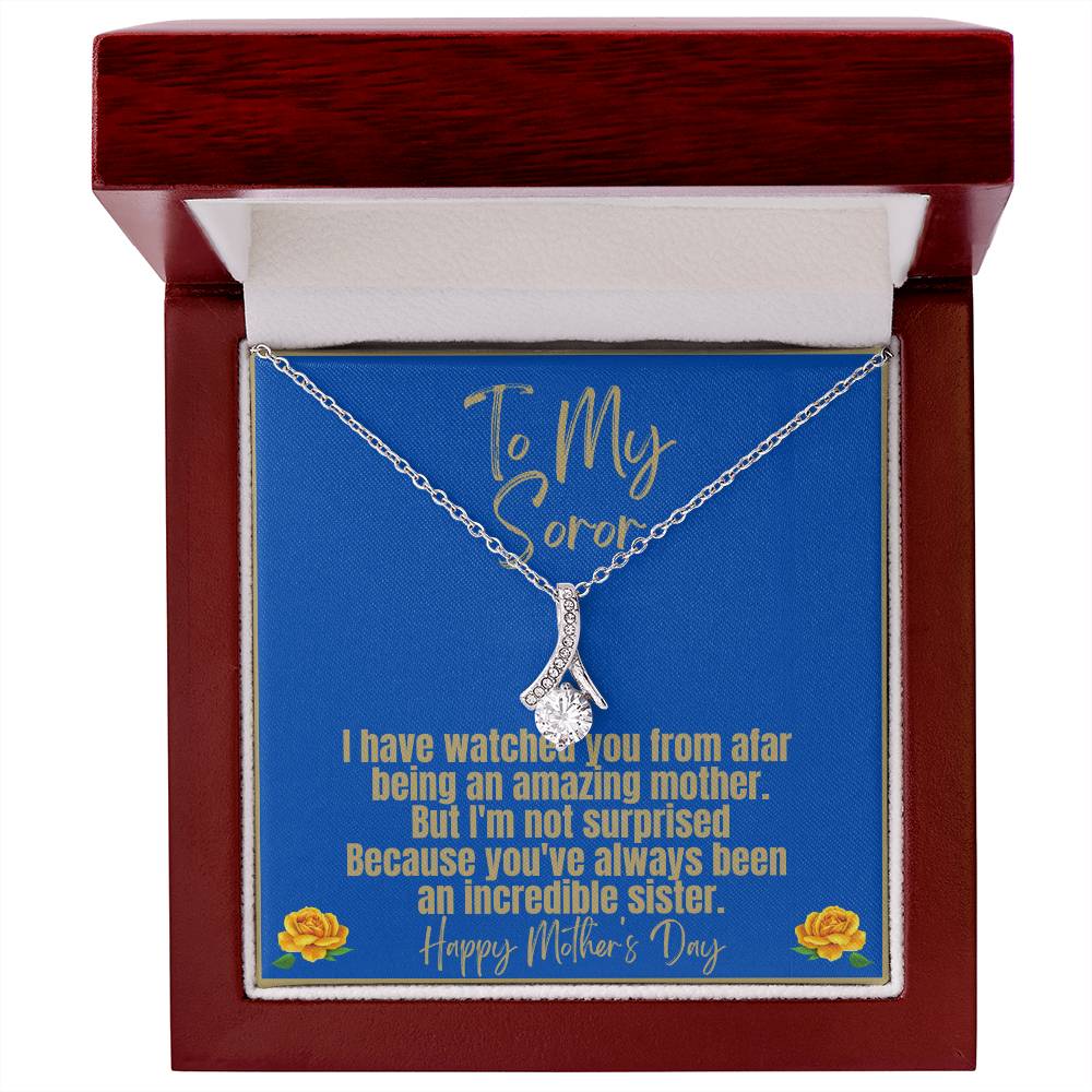 Ribbon necklace for Sigmas Moms | Exquisite Jewelry, Positive Messages | Mother's Day gifts