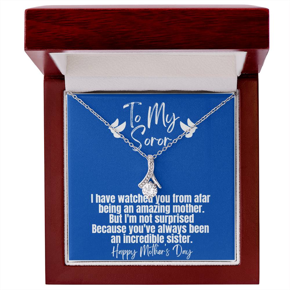 Ribbon necklace for Zeta Moms | Exquisite Jewelry, Positive Messages | Mother's Day gifts