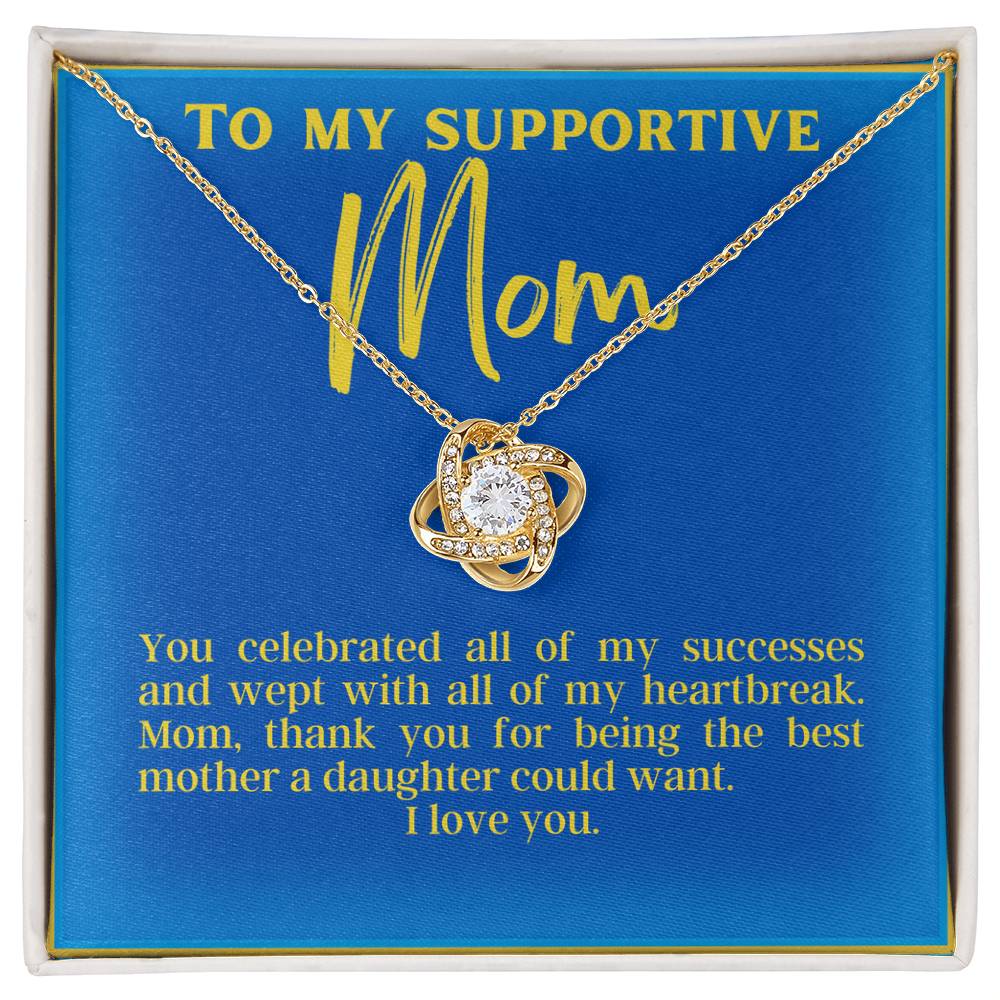 Love Knot for Supportive Mom | Flower Pendant Jewelry | Gifts for Mom