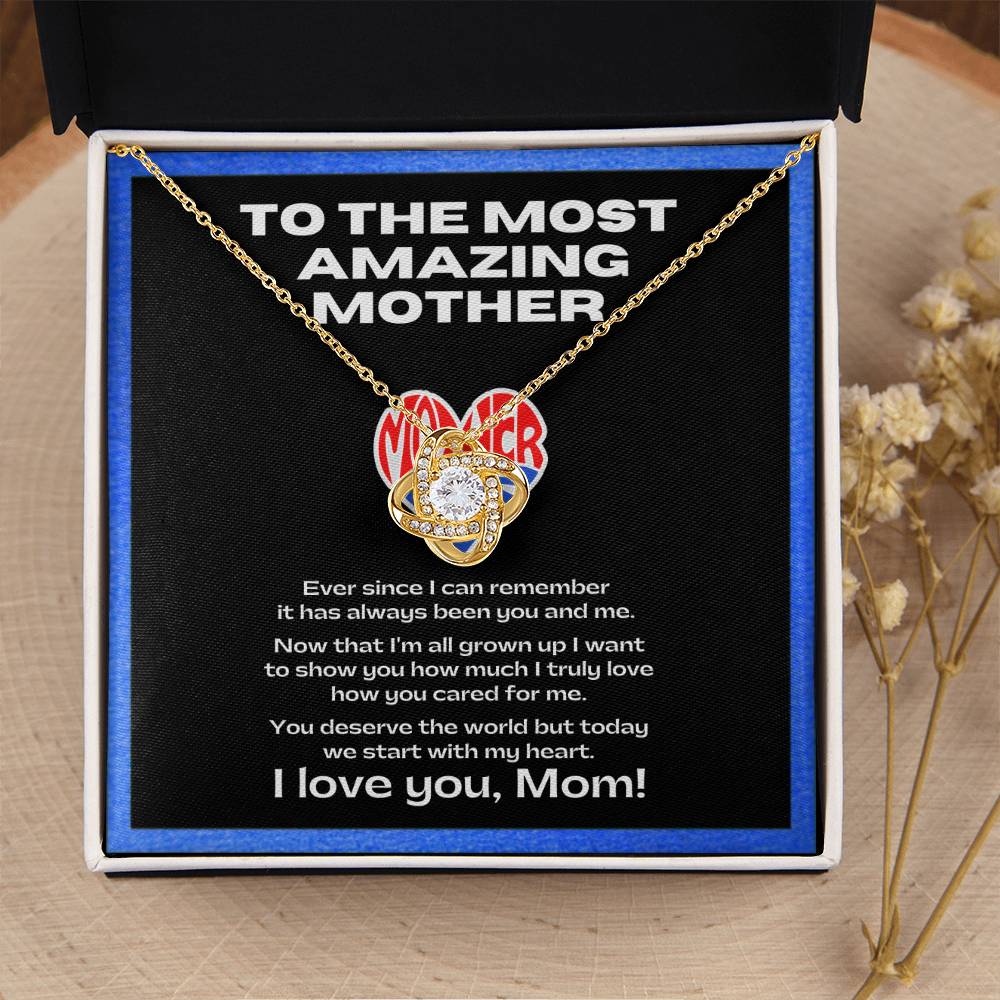 Flower Necklace for my amazing mother | Sentimental Message | Gift for single mothers