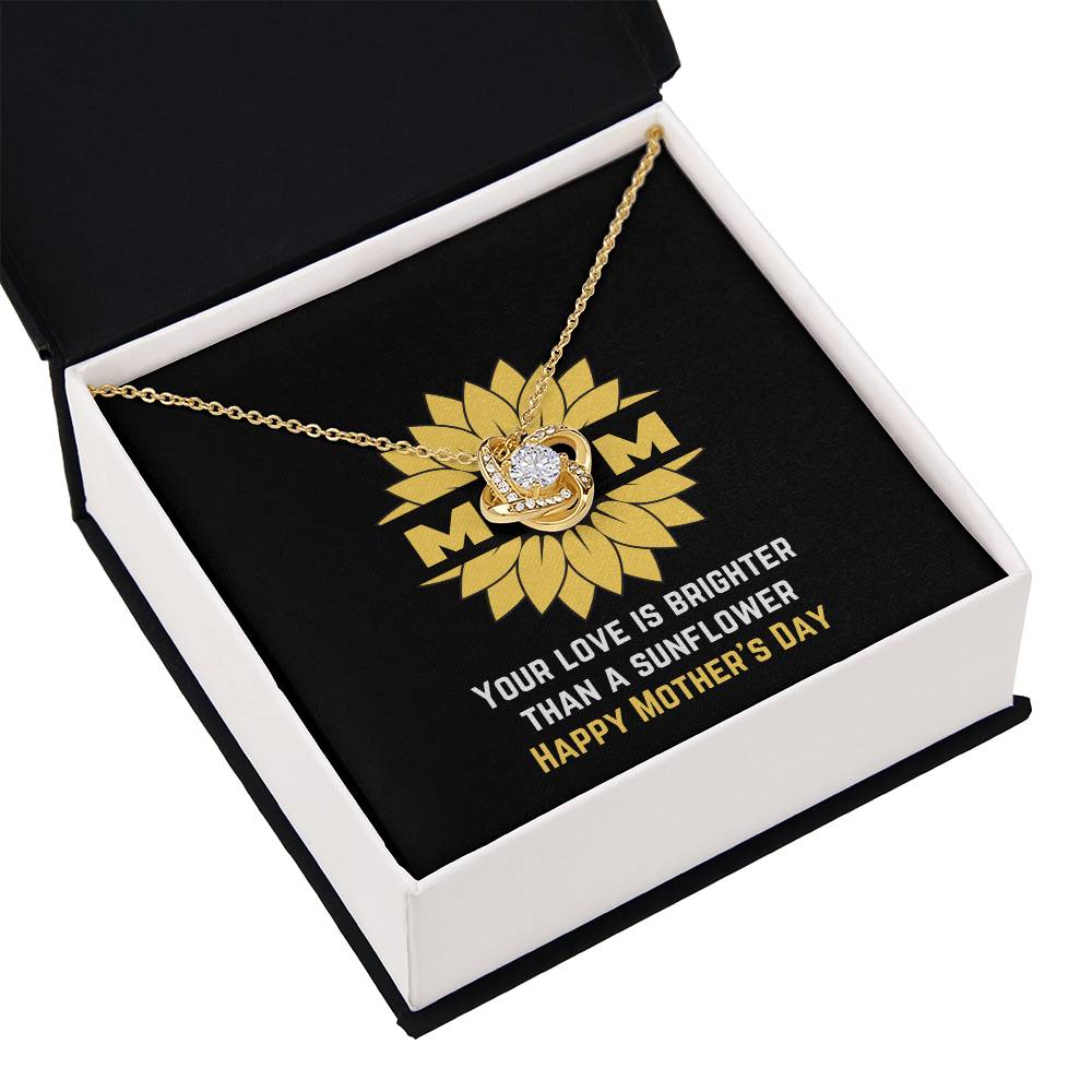 Brighter than a Sunflower Necklace for Mom | Jewelry with positive messages | Happy Mother's Day