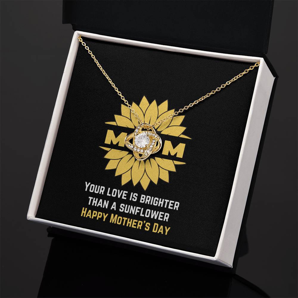 Brighter than a Sunflower Necklace for Mom | Jewelry with positive messages | Happy Mother's Day