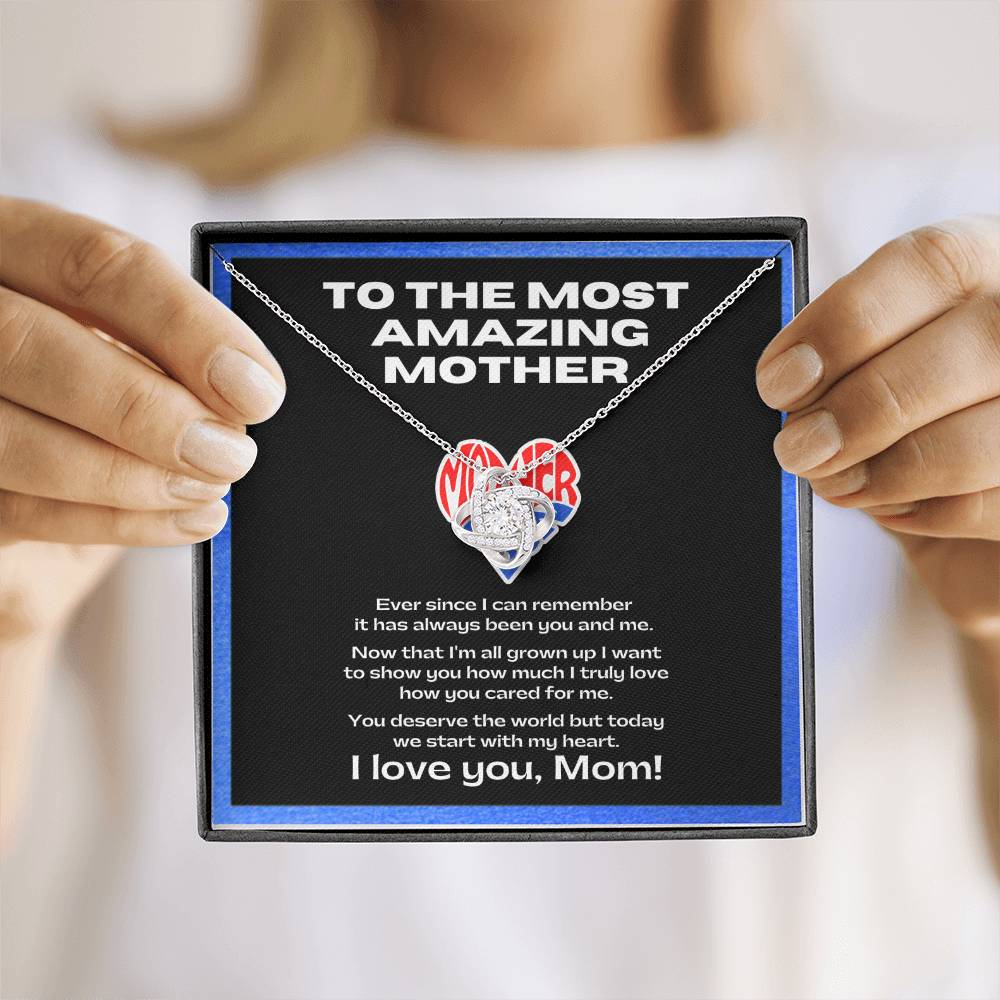 Flower Necklace for my amazing mother | Sentimental Message | Gift for single mothers