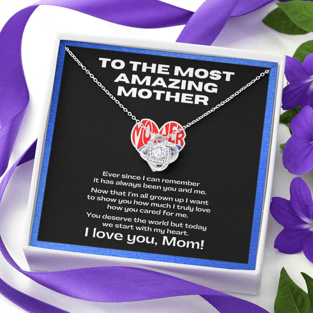 Flower Necklace for my amazing mother | Sentimental Message | Gift for single mothers
