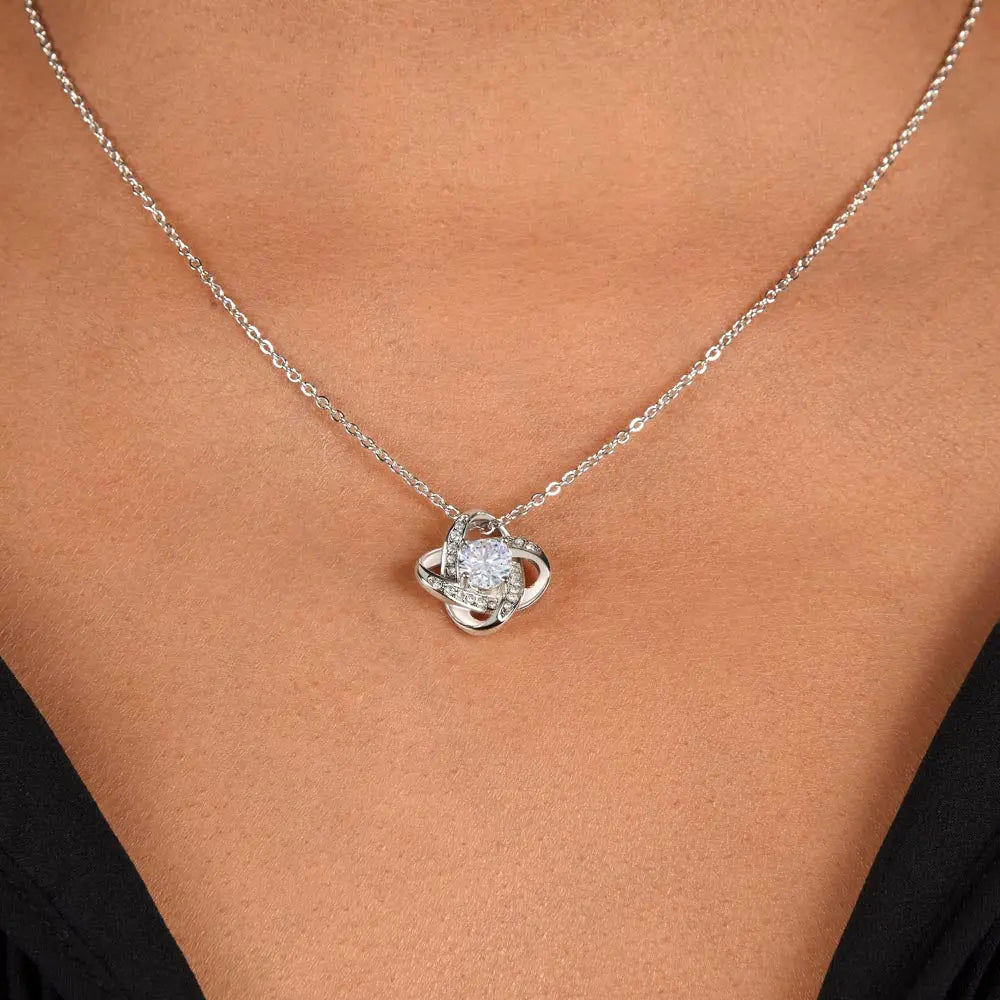 Love Knot Pendant Reasons I Love My Mother #4 | Positive messages with Made to Order Jewelry | Taught me how to forgive ShineOn Fulfillment
