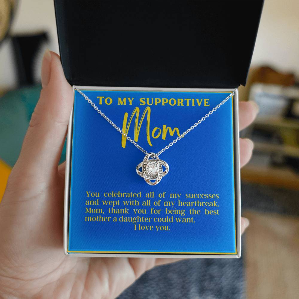 Love Knot for Supportive Mom | Flower Pendant Jewelry | Gifts for Mom