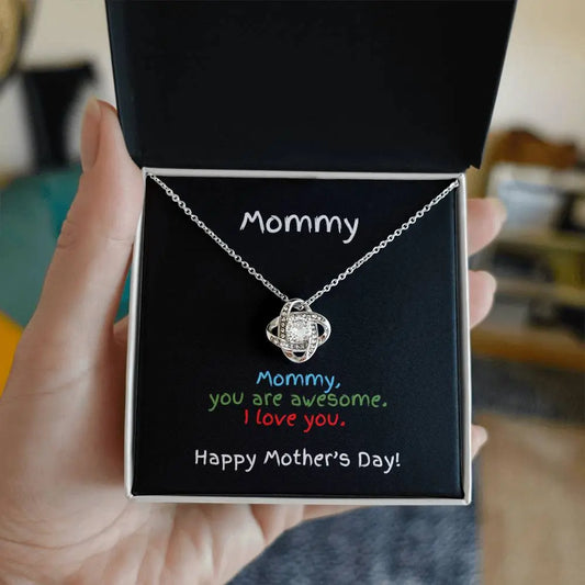 Love Knot Flower Pendant For Awesome Mommy | Great Mother's Day Gift | Also Available for Birthdays ShineOn Fulfillment