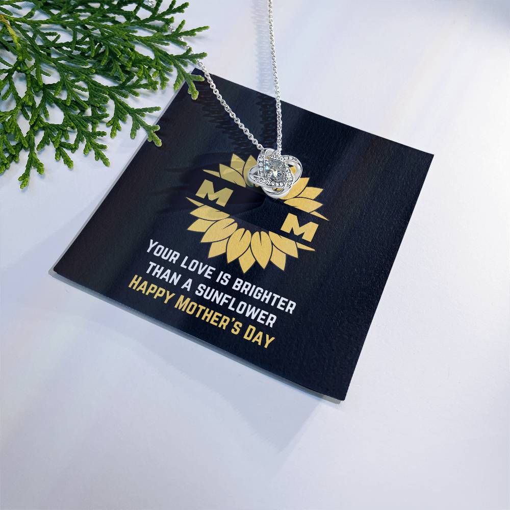 Brighter than a Sunflower Necklace for Mom | Jewelry with positive messages | Happy Mother's Day