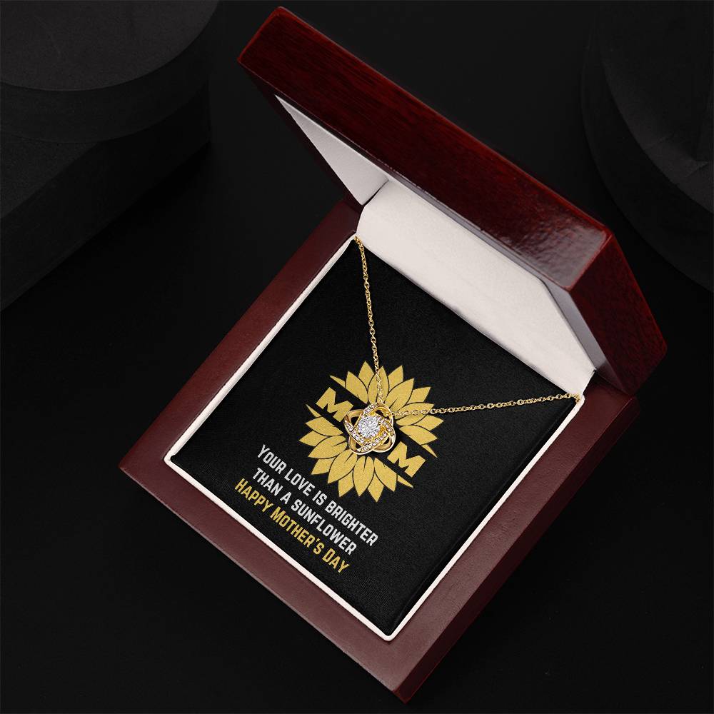 Brighter than a Sunflower Necklace for Mom | Jewelry with positive messages | Happy Mother's Day