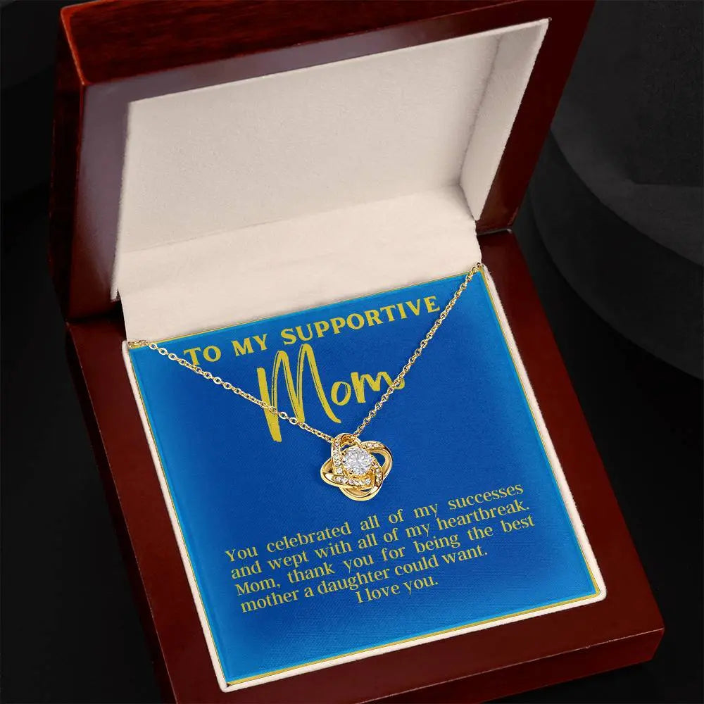 Love Knot for Supportive Mom | Flower Pendant Jewelry | Gifts for Mom ShineOn Fulfillment