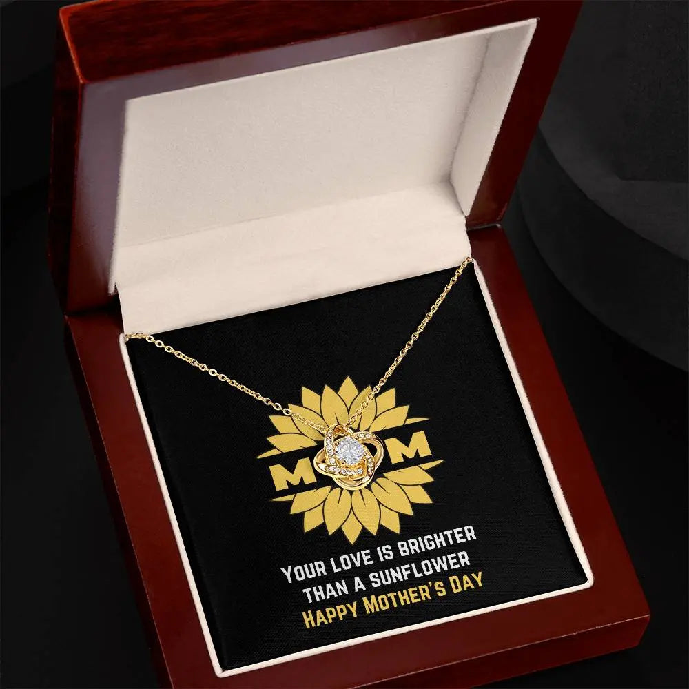 Brighter than a Sunflower Necklace for Mom | Jewelry with positive messages | Happy Mother's Day ShineOn Fulfillment