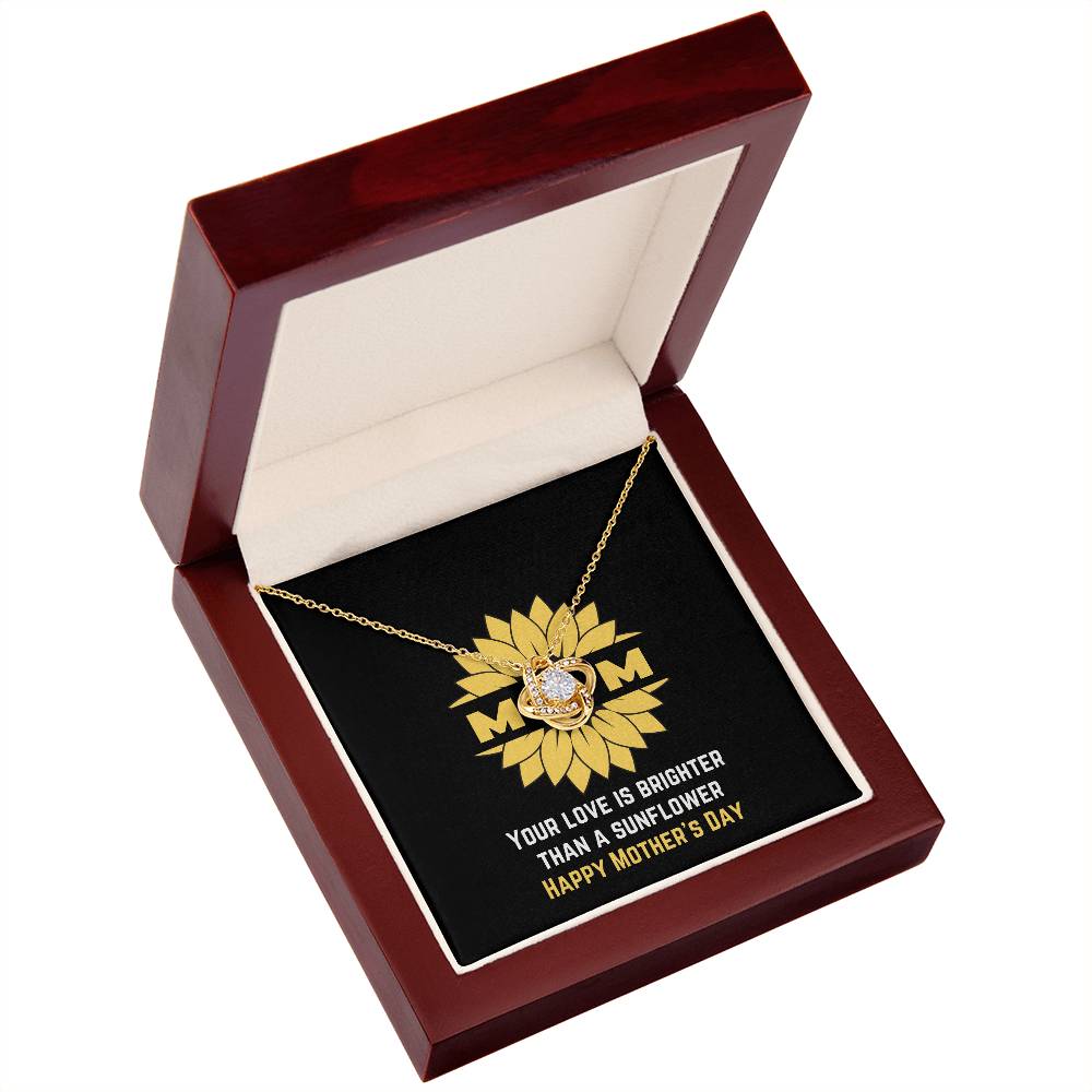 Brighter than a Sunflower Necklace for Mom | Jewelry with positive messages | Happy Mother's Day