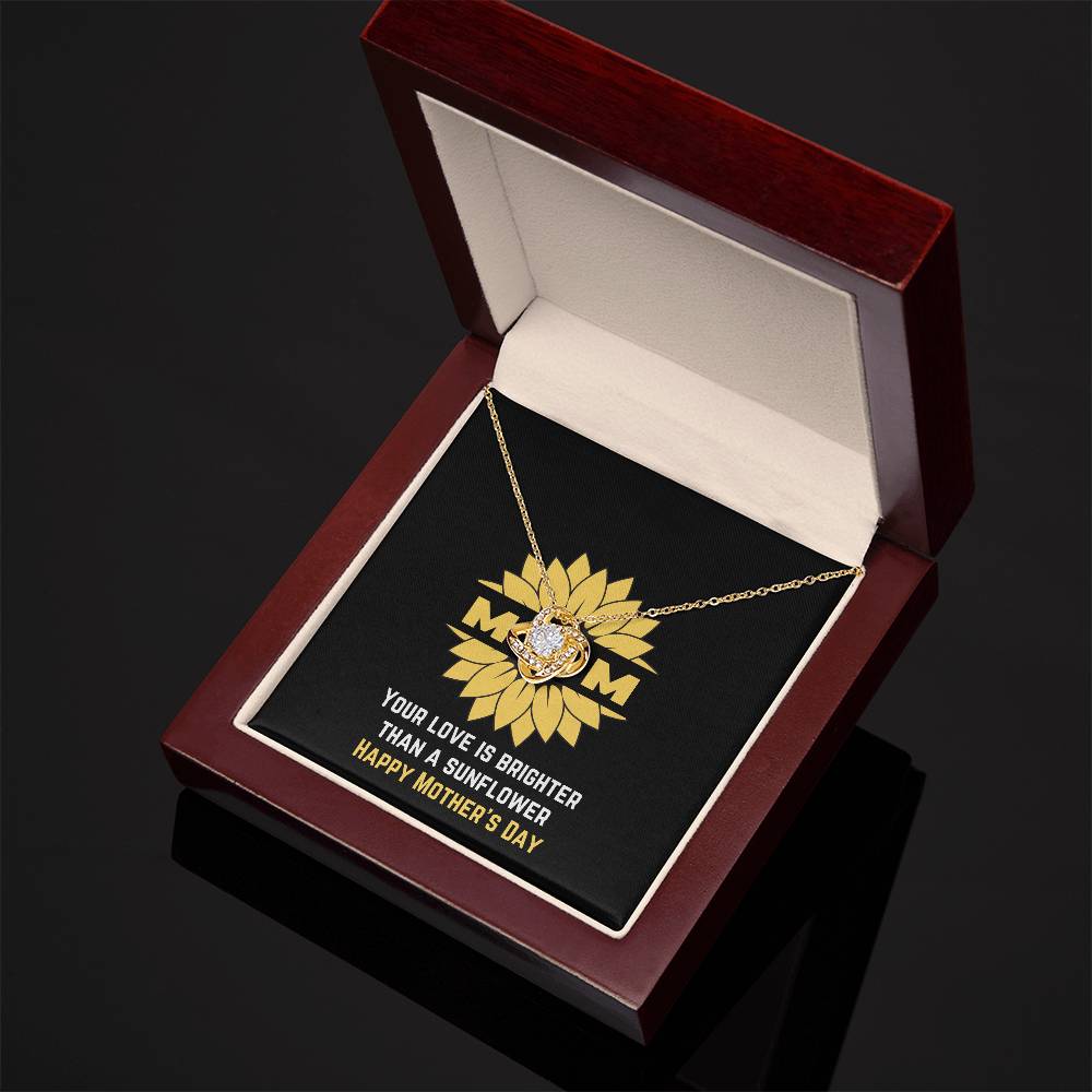 Brighter than a Sunflower Necklace for Mom | Jewelry with positive messages | Happy Mother's Day