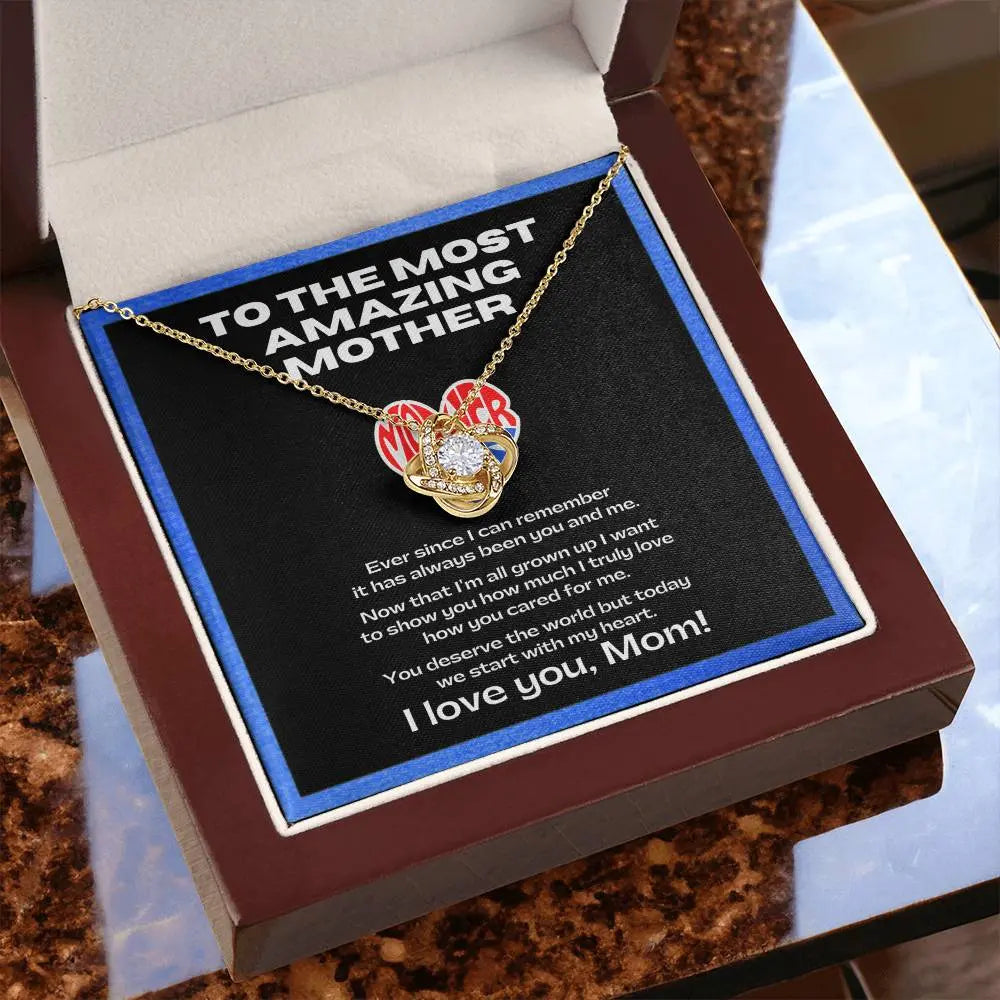 Flower Necklace for my amazing mother | Sentimental Message | Gift for single mothers ShineOn Fulfillment