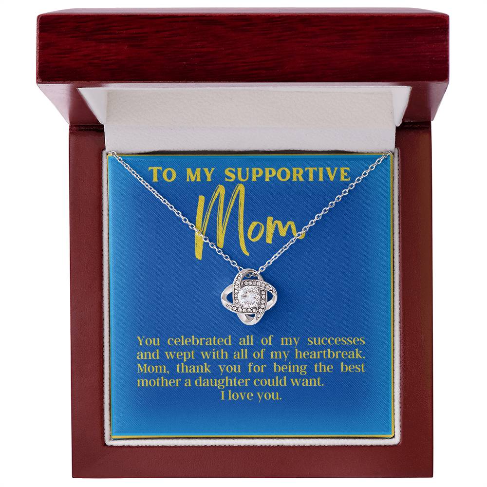 Love Knot for Supportive Mom | Flower Pendant Jewelry | Gifts for Mom