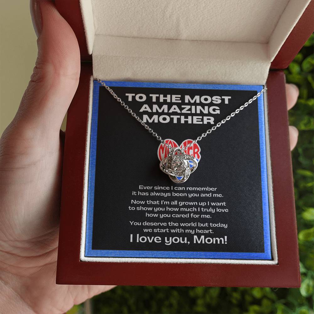 Flower Necklace for my amazing mother | Sentimental Message | Gift for single mothers
