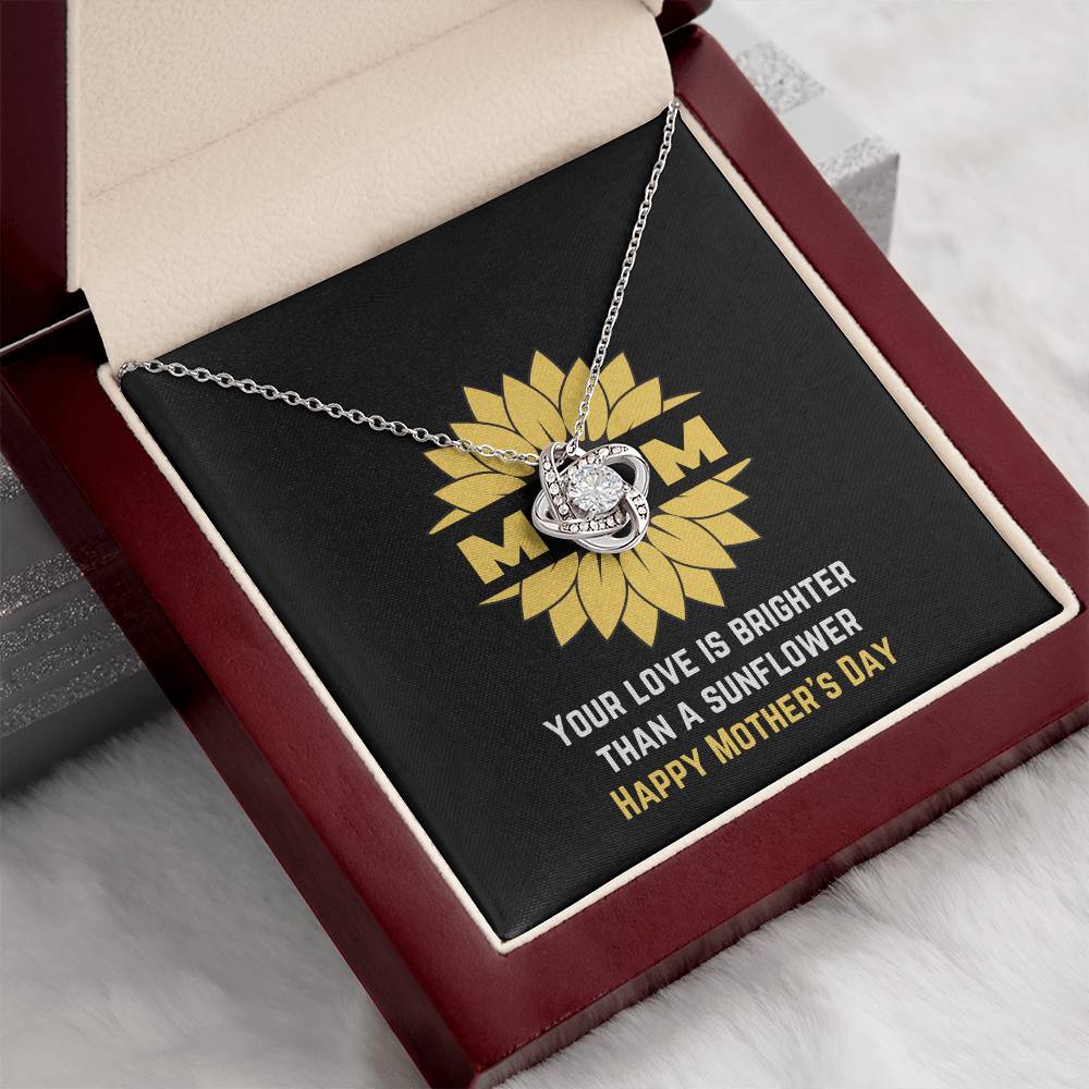 Brighter than a Sunflower Necklace for Mom | Jewelry with positive messages | Happy Mother's Day