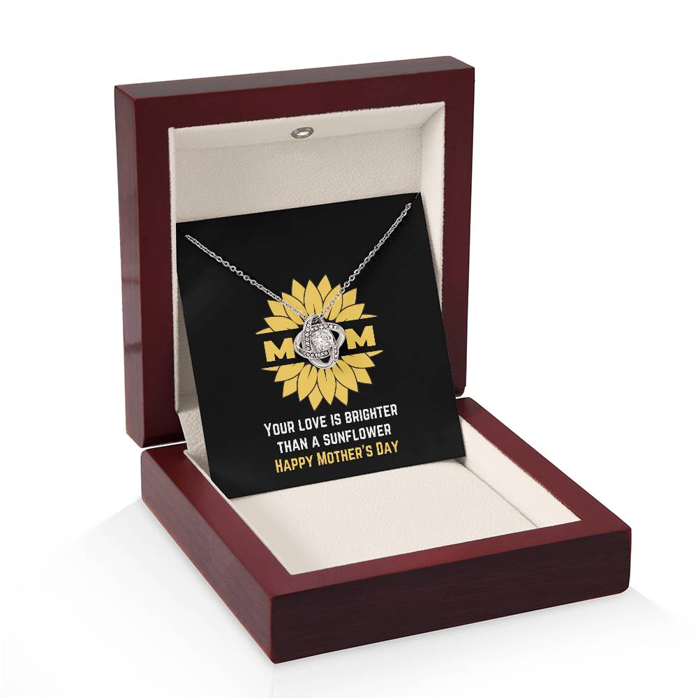 Brighter than a Sunflower Necklace for Mom | Jewelry with positive messages | Happy Mother's Day