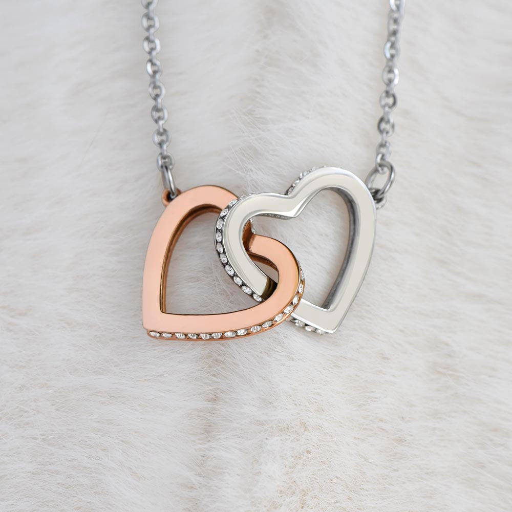 Interlocking Hearts Pendant Necklace for BFF Mom | Best Friend Mom | Gifts for Mom | Great Present for Birthdays, Mother's Day or Just Because