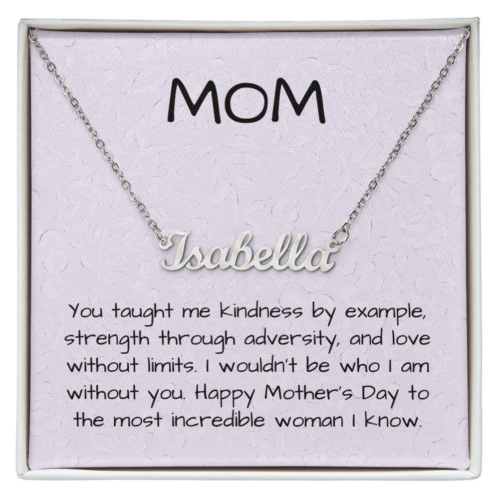 Personalizable Name Necklace for the most incredible woman