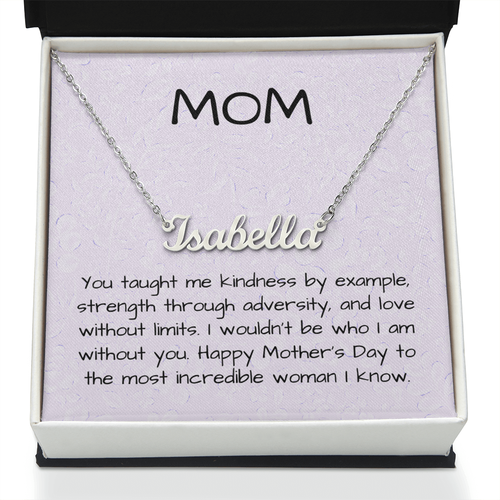 Personalizable Name Necklace for the most incredible woman