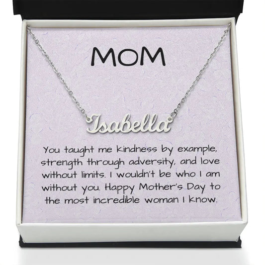 Personalizable Name Necklace for the most incredible woman ShineOn Fulfillment