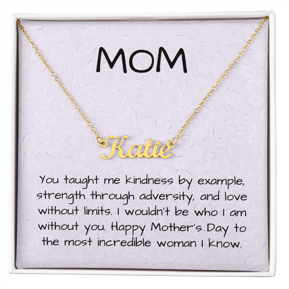 Personalizable Name Necklace for the most incredible woman
