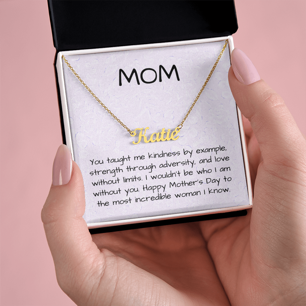 Personalizable Name Necklace for the most incredible woman