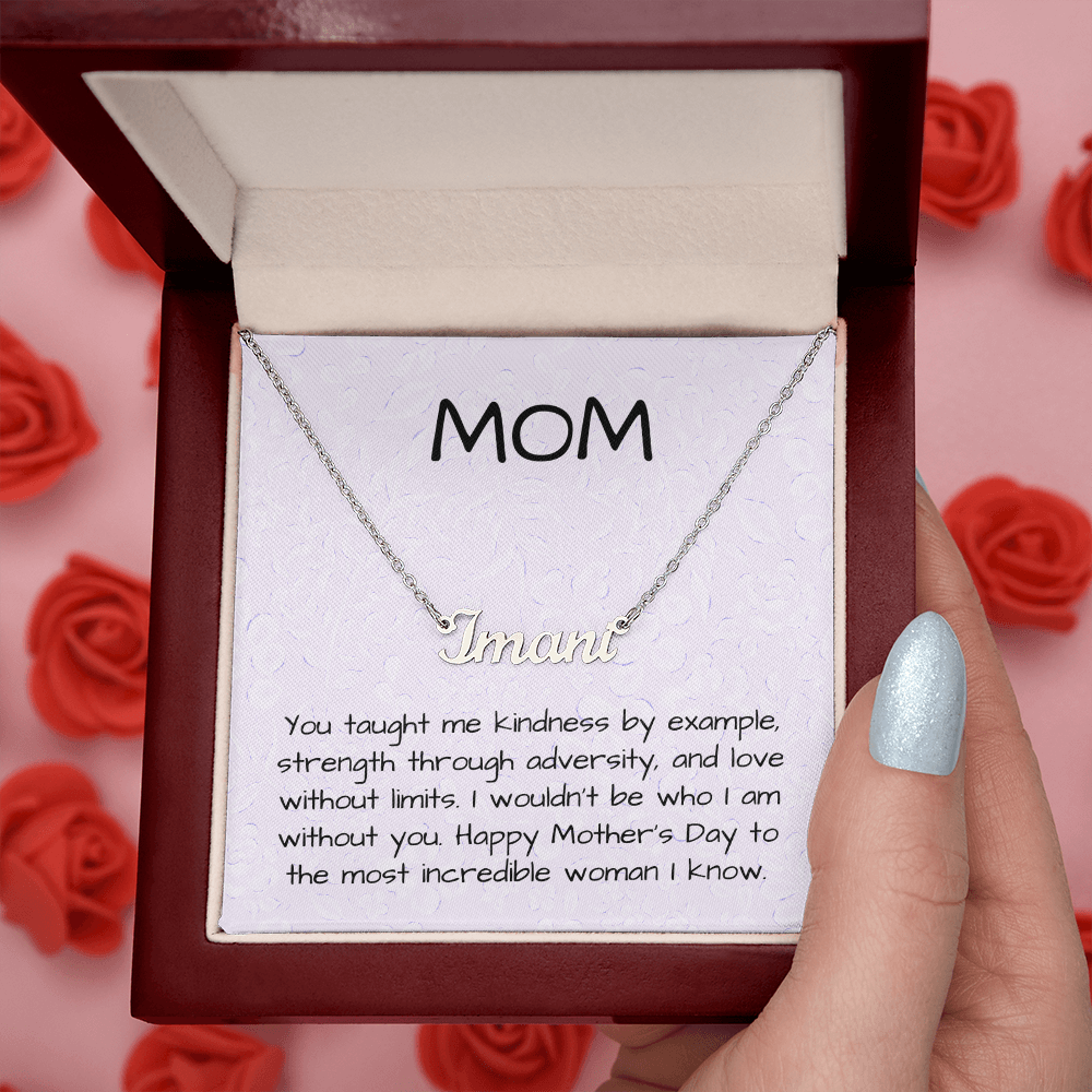 Personalizable Name Necklace for the most incredible woman