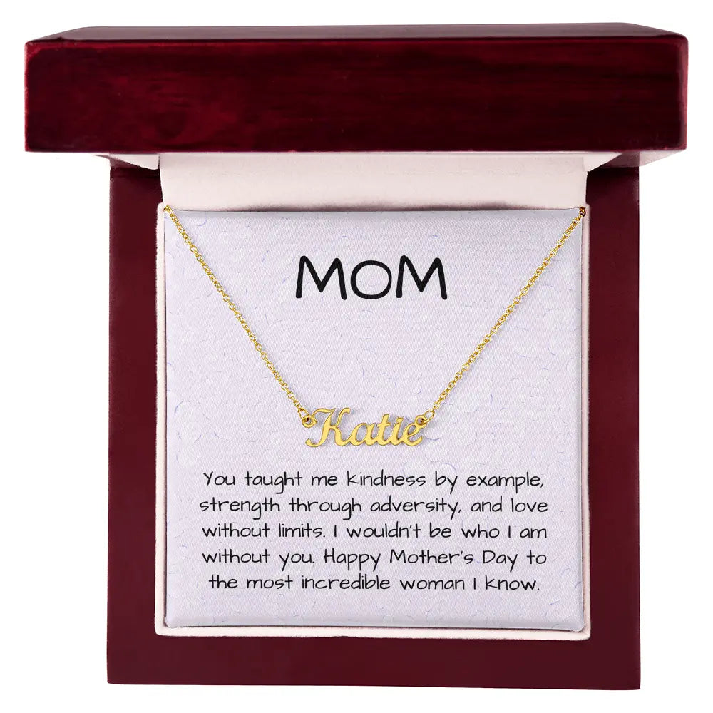 Personalizable Name Necklace for the most incredible woman ShineOn Fulfillment