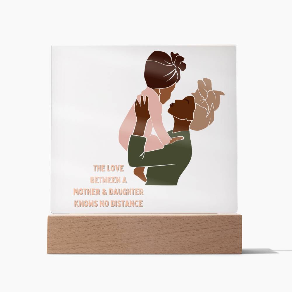 The Love Between A Mother and Daughter Square Acrylic | Version 4 of 4 | Great gift for Mom | For birthday, Mother's Day or Thinking of You