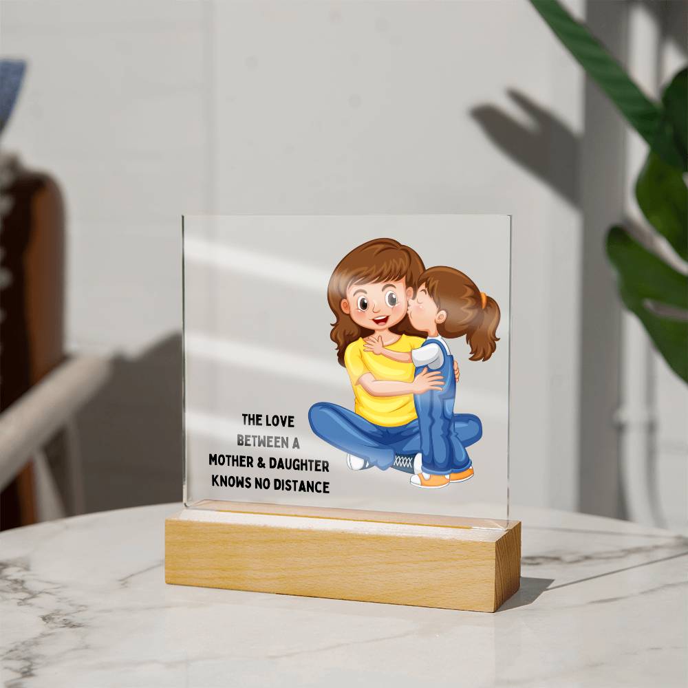 The Love Between A Mother and Daughter Square Acrylic | Version 2 of 4 | Great gift for Mom | For birthday, Mother's Day or Thinking of You