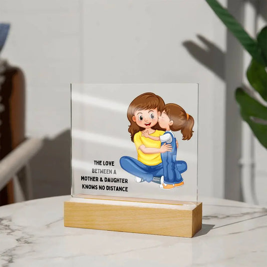 The Love Between A Mother and Daughter Square Acrylic | Version 2 of 4 | Great gift for Mom | For birthday, Mother's Day or Thinking of You ShineOn Fulfillment