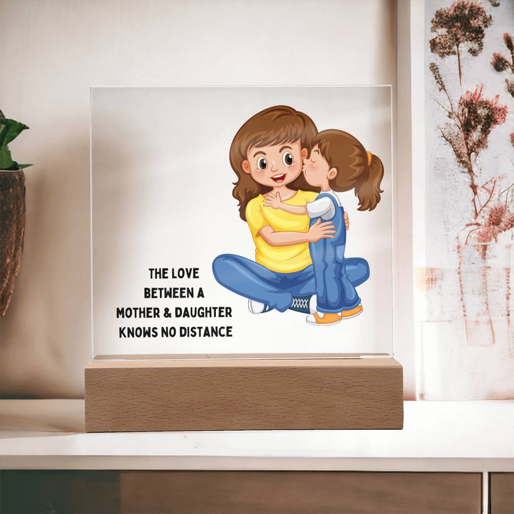 The Love Between A Mother and Daughter Square Acrylic | Version 2 of 4 | Great gift for Mom | For birthday, Mother's Day or Thinking of You