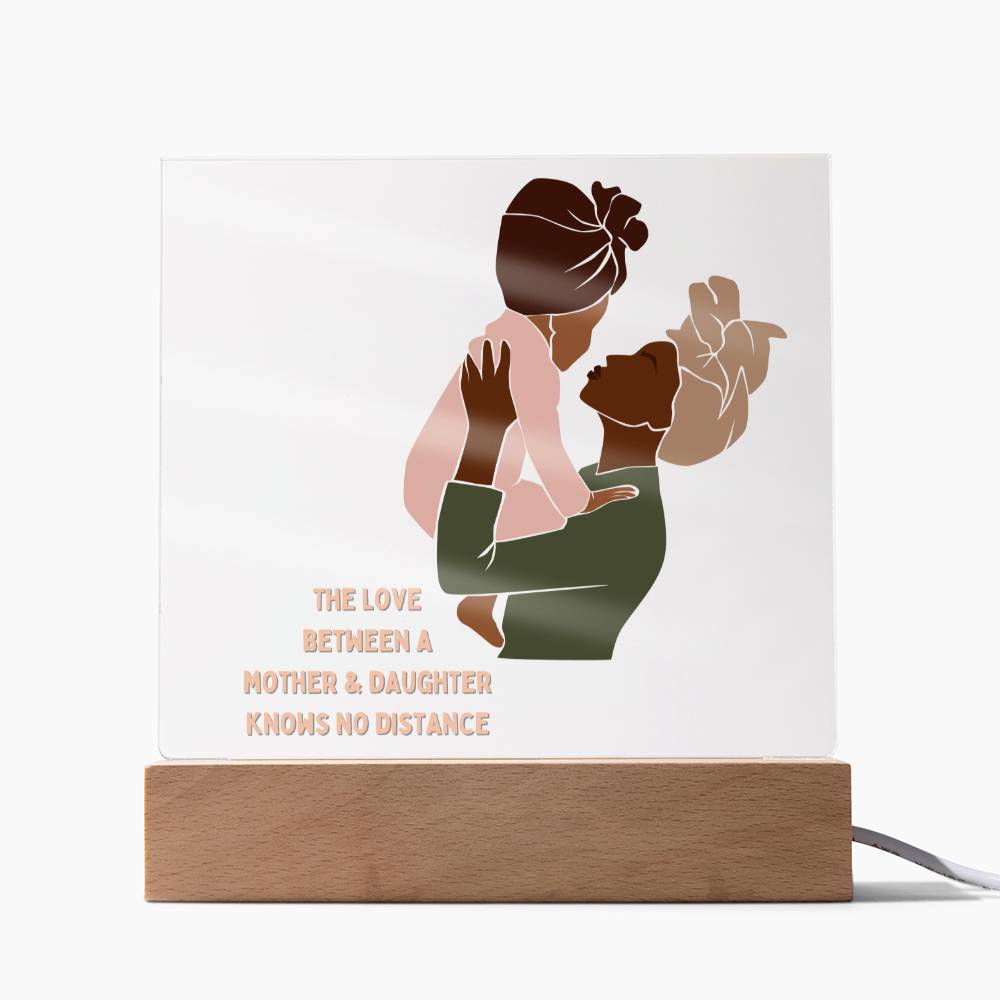 The Love Between A Mother and Daughter Square Acrylic | Version 4 of 4 | Great gift for Mom | For birthday, Mother's Day or Thinking of You