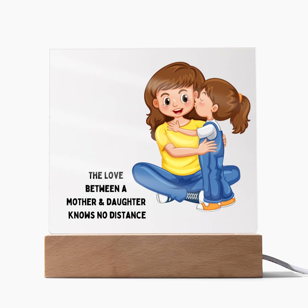 The Love Between A Mother and Daughter Square Acrylic | Version 2 of 4 | Great gift for Mom | For birthday, Mother's Day or Thinking of You