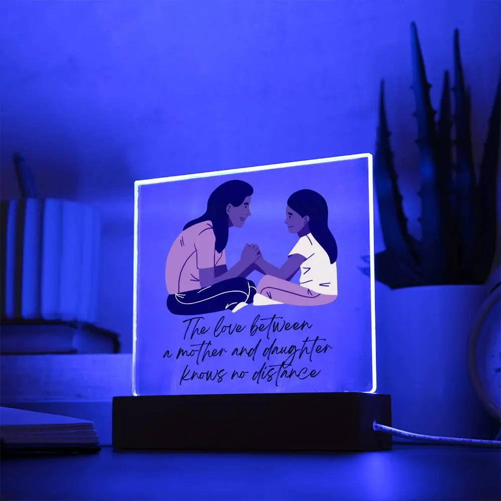 The Love Between A Mother and Daughter Square Acrylic | Version 1 of 4 | Great gift for Mom | For birthday, Mother's Day or Thinking of You ShineOn Fulfillment