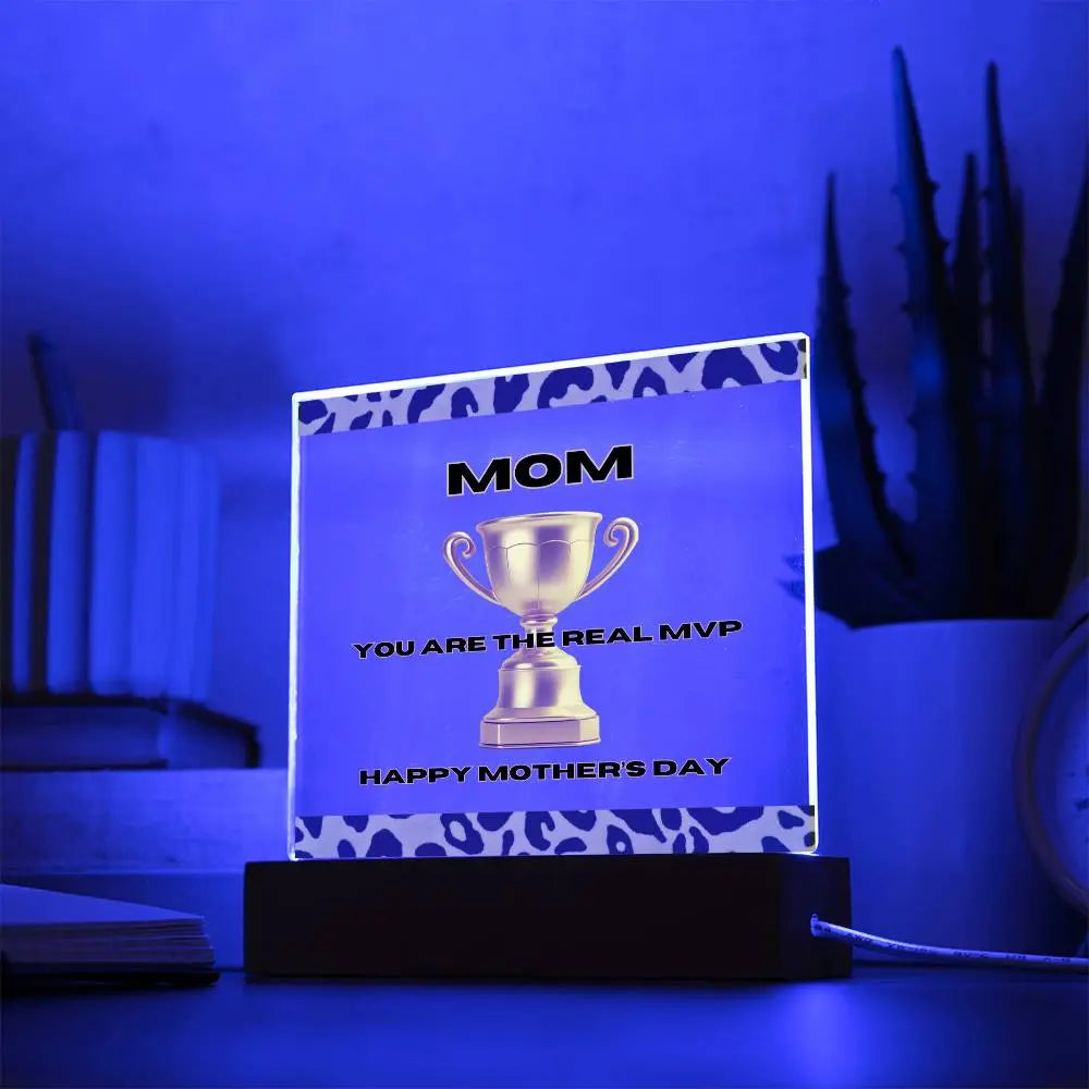 Acrylic Square For the Real MVP- Mom | Happy Mother's Day | Gifts For Mom ShineOn Fulfillment