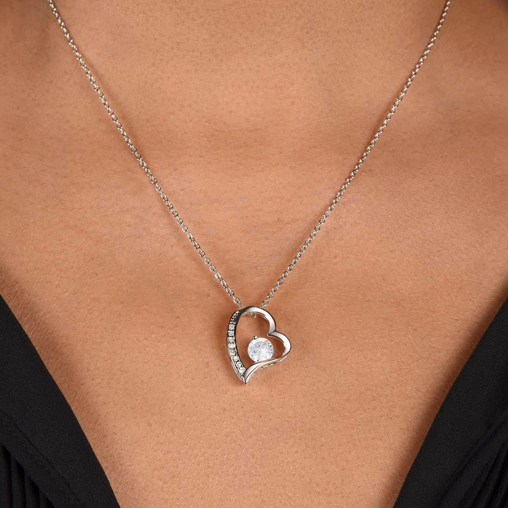 Heart and Stone Pendant Reasons I Love My Mother #11 | Positive messages with Made to Order Jewelry | First dance partner