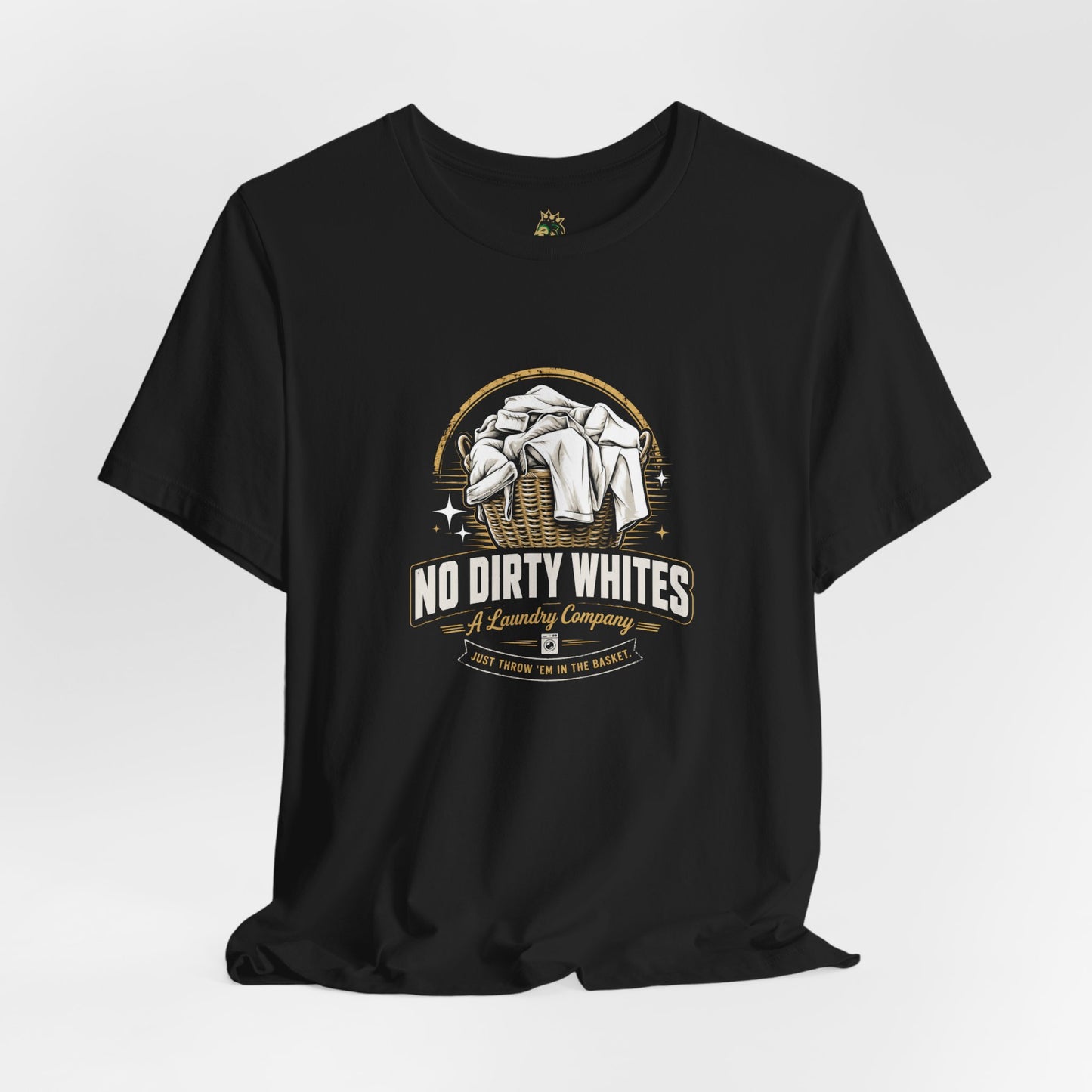 "No Dirty Whites" Laundry Co. Graphic Tee, Vintage Design