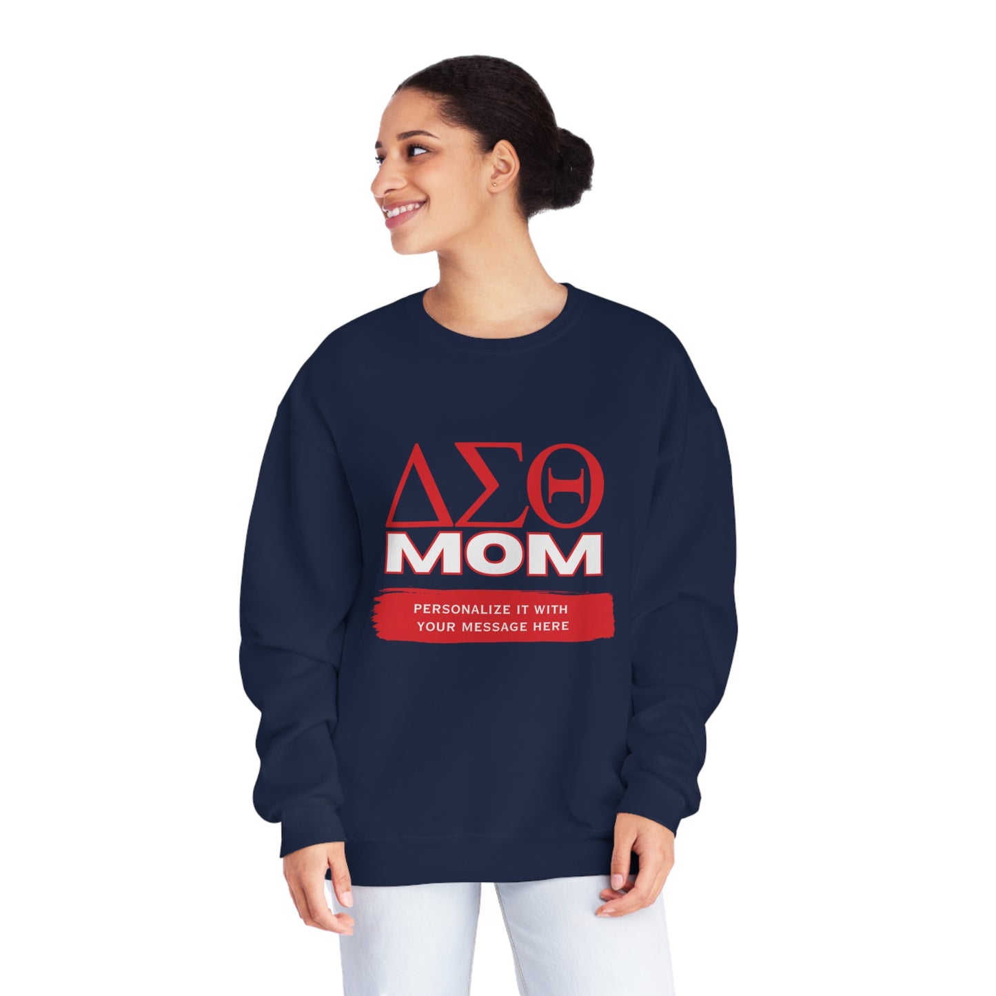 Personalizable Delta Sigma Theta Mom NuBlend® Crewneck Sweatshirt | DST sorority | Gifts for Mom