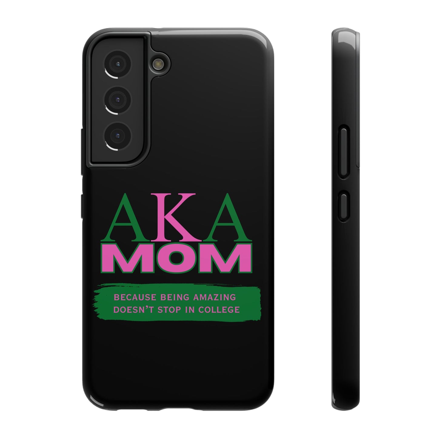 Customizable Impact-Resistant Phone Case for Alpha Kappa Alpha Moms Sorority Member