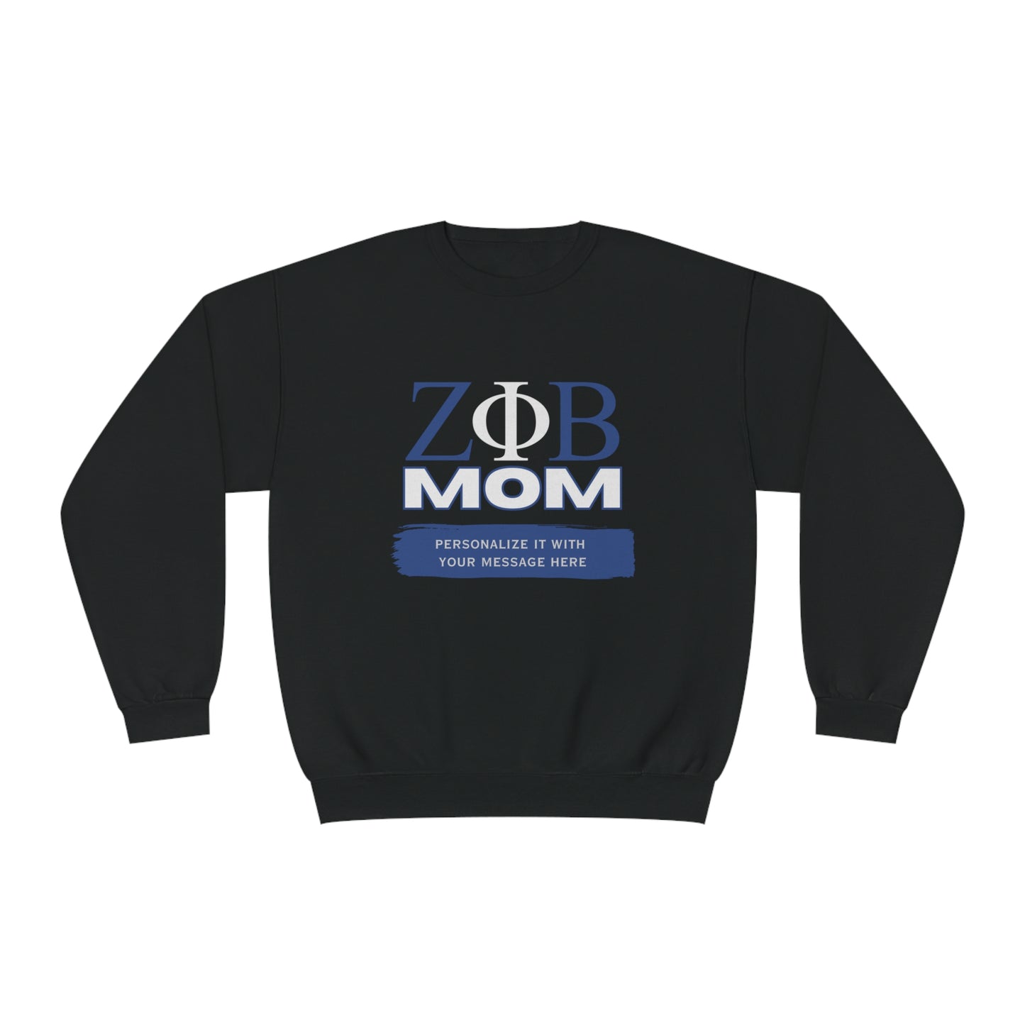 Personalizable Zeta Phi Beta Mom NuBlend® Crewneck Sweatshirt | Z Phi B Sorority | Gifts for Mom