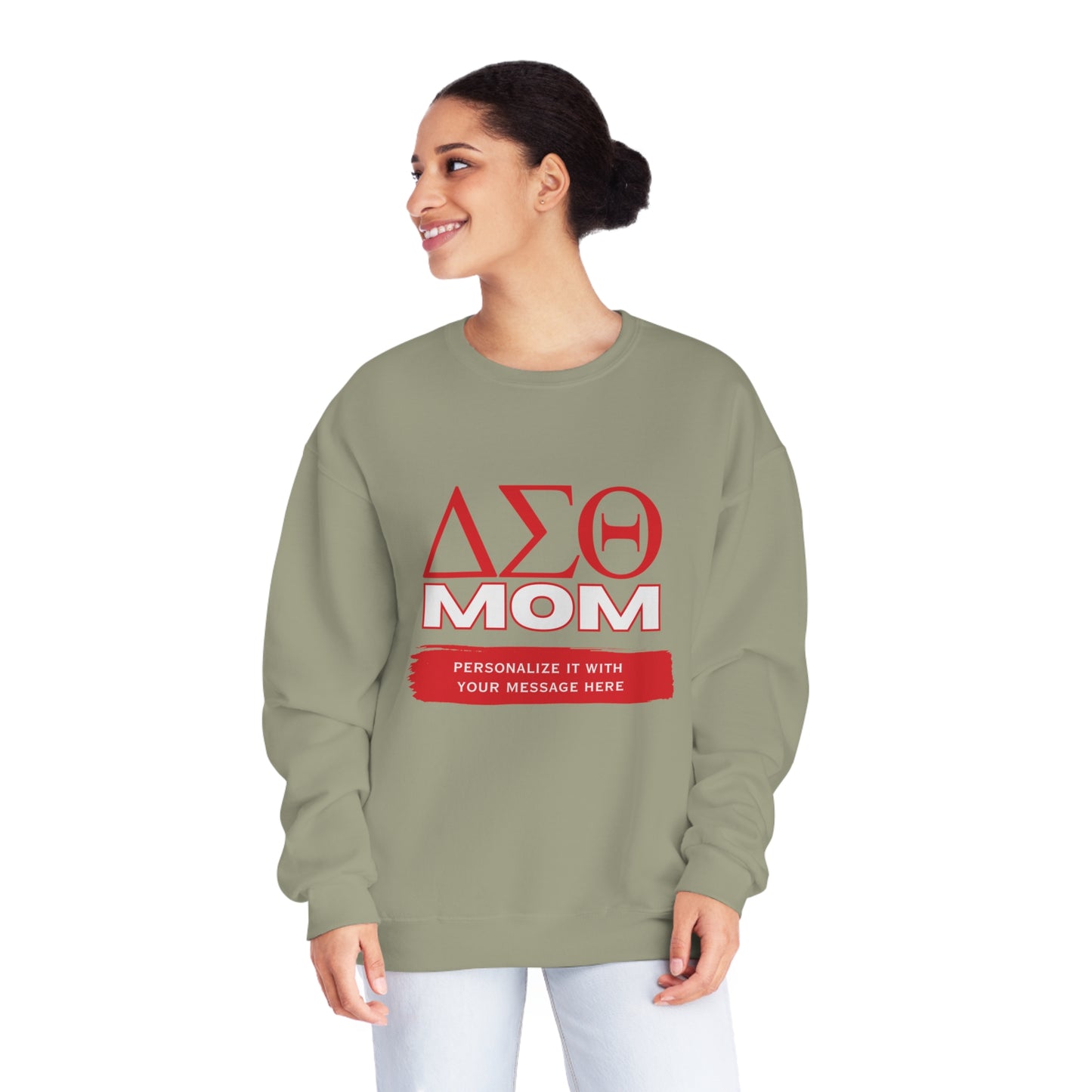 Personalizable Delta Sigma Theta Mom NuBlend® Crewneck Sweatshirt | DST sorority | Gifts for Mom