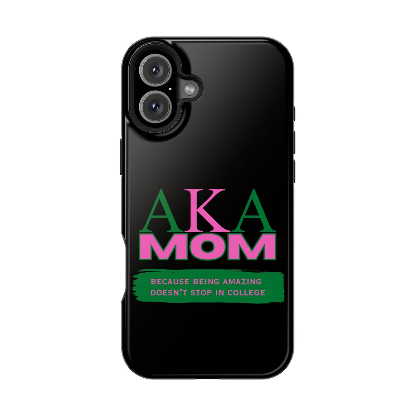 Customizable Impact-Resistant Phone Case for Alpha Kappa Alpha Moms Sorority Member