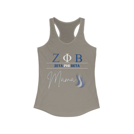 Zeta Phi Beta Mama Women's Racerback Tank for the workout mom | Represent your Sorority | Gifts for Mom