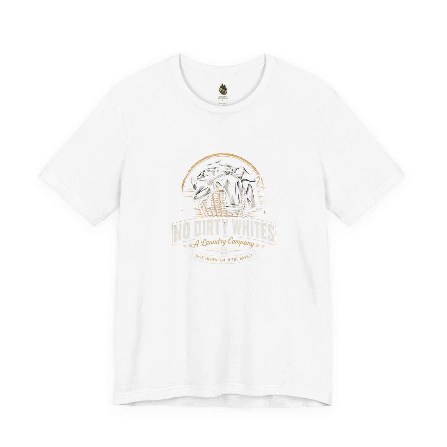 "No Dirty Whites" Laundry Co. Graphic Tee, Vintage Design