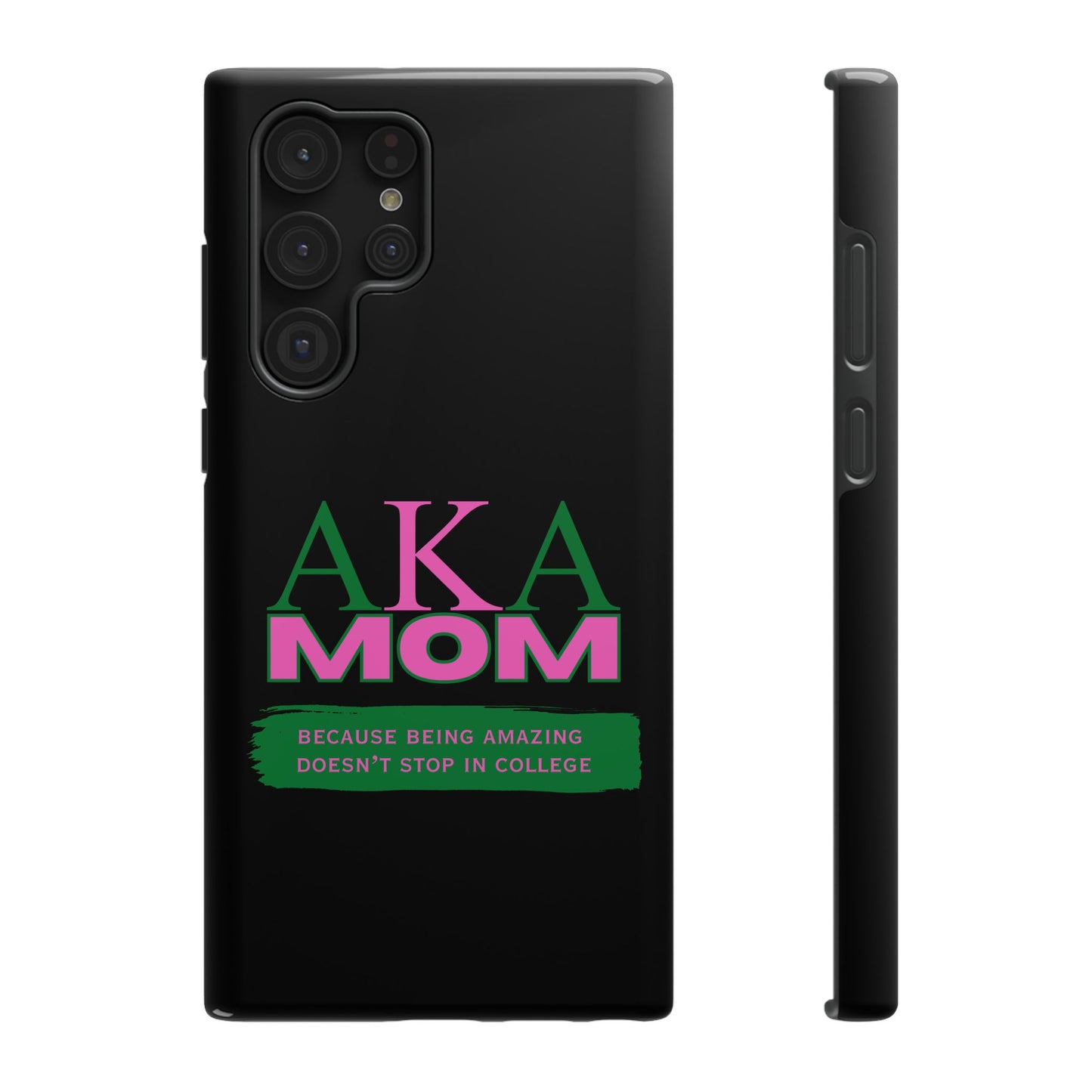 Customizable Impact-Resistant Phone Case for Alpha Kappa Alpha Moms Sorority Member