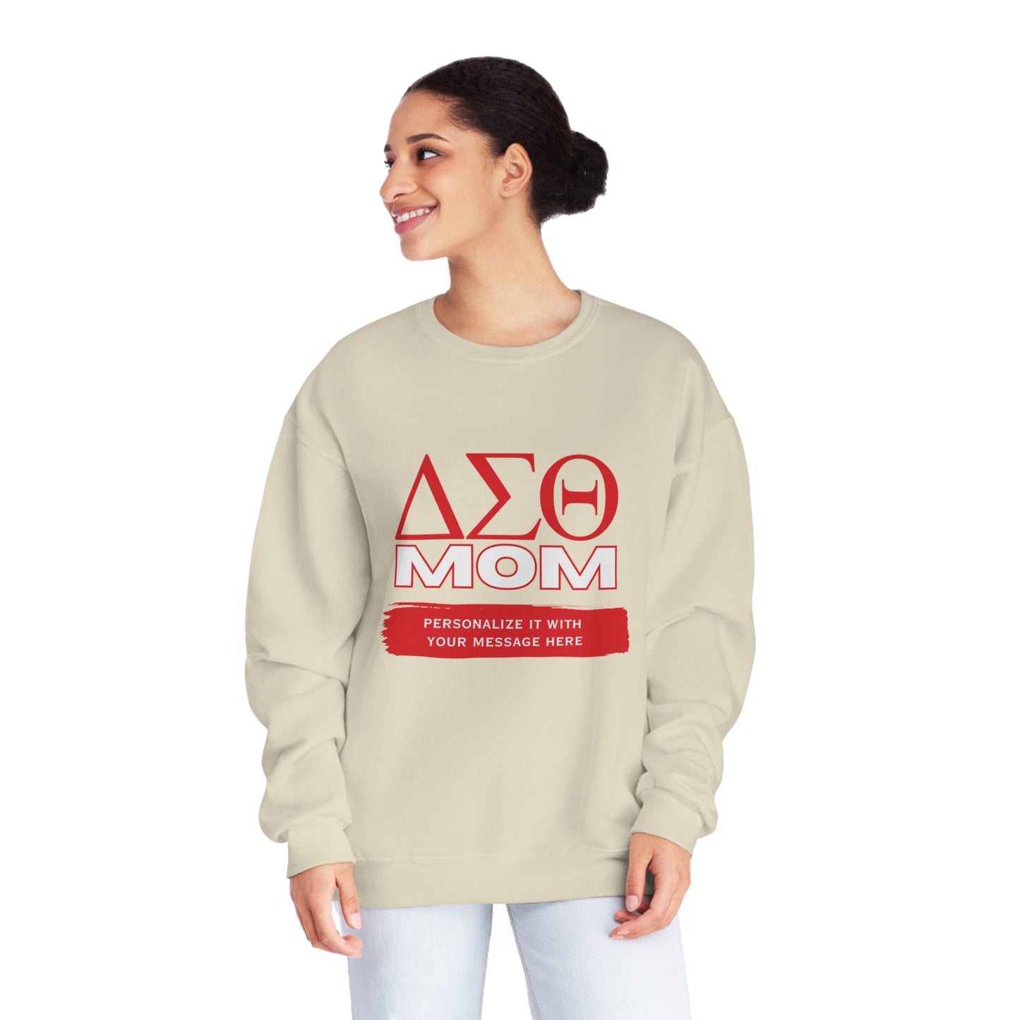 Personalizable Delta Sigma Theta Mom NuBlend® Crewneck Sweatshirt | DST sorority | Gifts for Mom